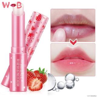 [Hàng mới về] Son Dưỡng Môi BIOAQUA Chiết Xuất Dâu Tây Dưỡng Ẩm Lâu Trôi Thay Đổi Màu Môi Theo Nhiệt Độ