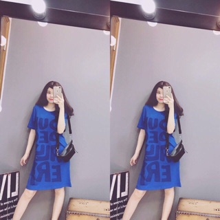 Combo do cua c tran han Đầm dáng suông thun xịn nhe