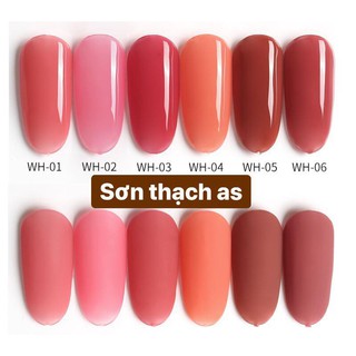 Sơn gel AS  màu thạch ( mã WH - chai đen )