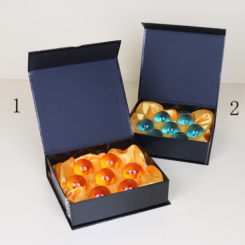 3.5cm Set 7 quả bóng trong hộp kiểu hoạt hình Bảy Viên Ngọc Rồng Z cỡ DragonBall Stars Crystal Ball Set