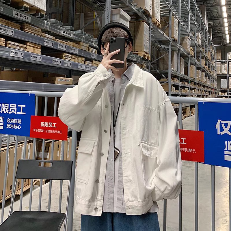 Áo khoác nam dài tay cổ tròn phong cách Hàn Quốc trẻ trung