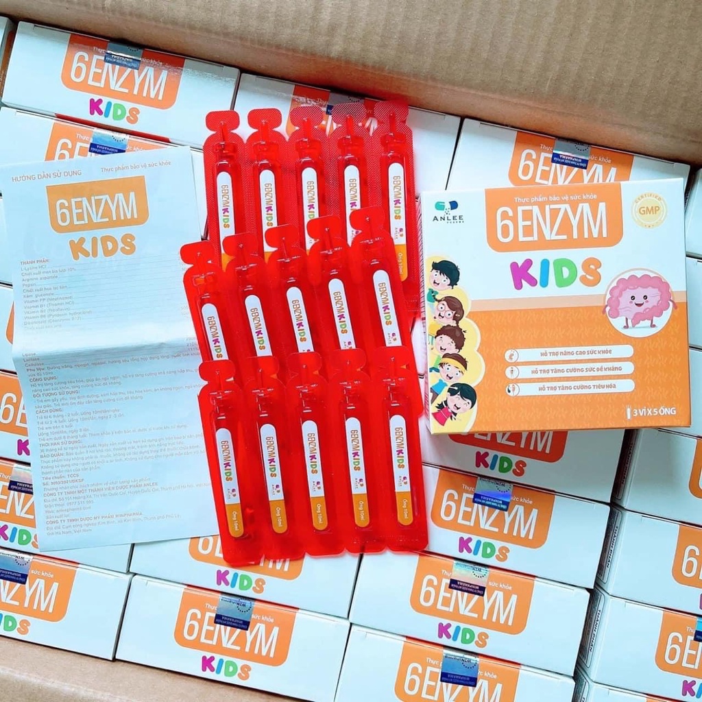 6 ENZYM KIDS -  Giúp Bé Hết Biếng Ăn,Tăng Cân,Tăng Đề Kháng,Hết Táo Bón