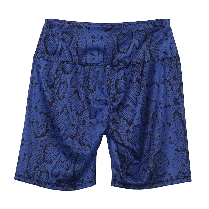 Xiangbao Quần Đùi Lưng Cao In Họa Tiết Da Rắn Tập Yoga Nâng Mông Chạy Bộ Cho Nữ