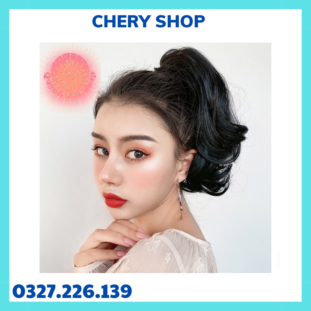 Tóc giả ngoặm xoăn ngắn  FREESHIP  ngoặm xoăn ngắn kute 036 kèm ảnh thật