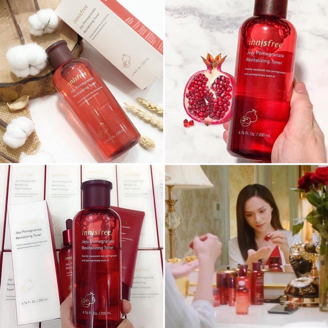 Nước Hoa Hồng Toner Lựu Đỏ Innisfree Jeju Pomegranate Revitalizing 200ml | BigBuy360 - bigbuy360.vn