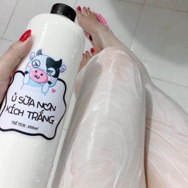 1000ml ủ trắng sữa non kích trắng