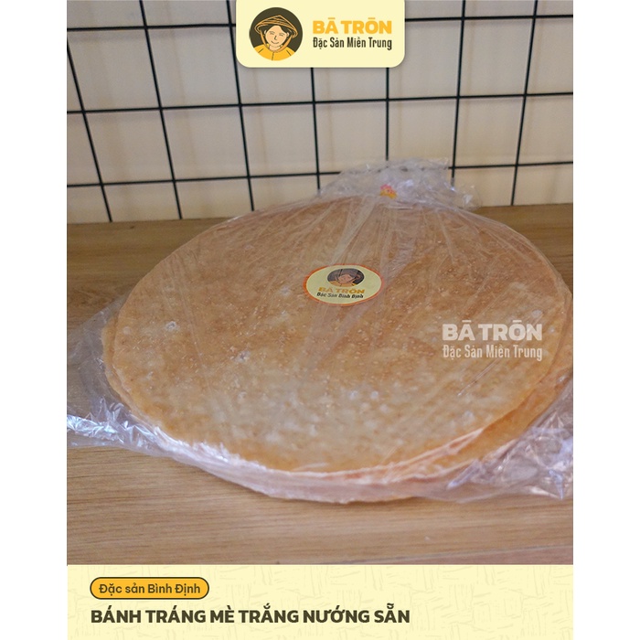 [Nguyên Gốc Bình Định]_Bánh Tráng Mè Trắng nướng sẵn_GIÒN THƠM DỪA MÈ