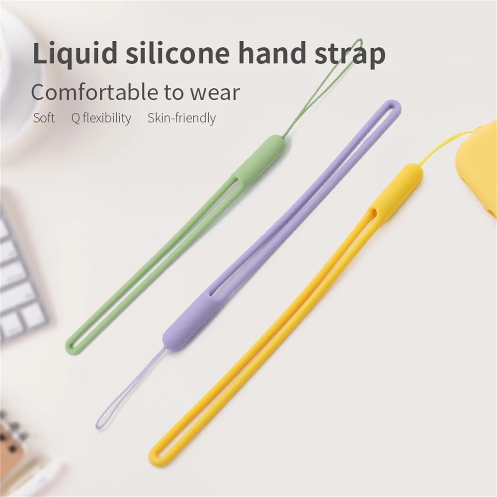 Dây Đeo Điện Thoại Bằng Silicon Màu Kẹo Chống Rơi Tiện Dụng