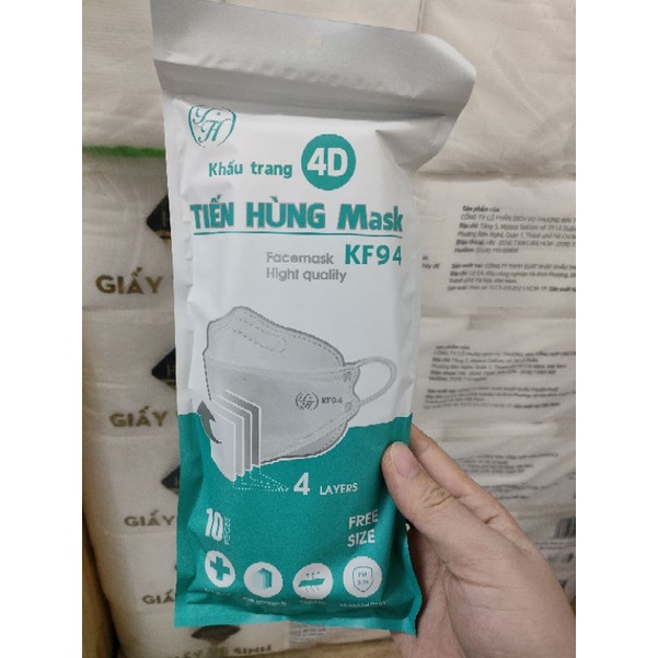 KHẨU TRANG KF94 TIẾN HÙNG MASK GÓI 10 CHIẾC SIÊU RẺ
