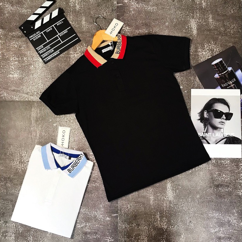 Áo phông Nam Nữ 🔅FULL SIZE🔅 Áo polo B R R logo thêu cổ chất vải mềm mịn, thấm mồ hôi cực tốt