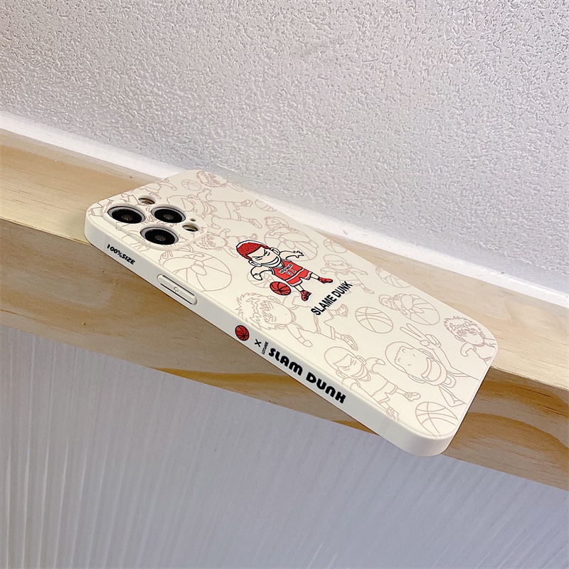 Ốp điện thoại dẻo in hình Slam Dunk thích hợp cho iphone 13 12 11 Pro Max X 6 6s 7 8 Plus Xs Max 13 Mini
