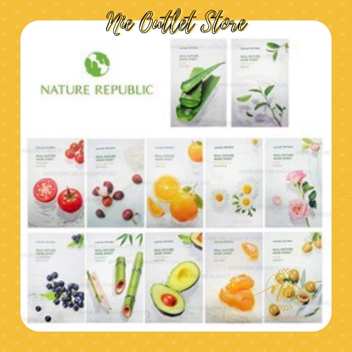 Mặt nạ giấy Natural Republic Real Nature Mask Sheet