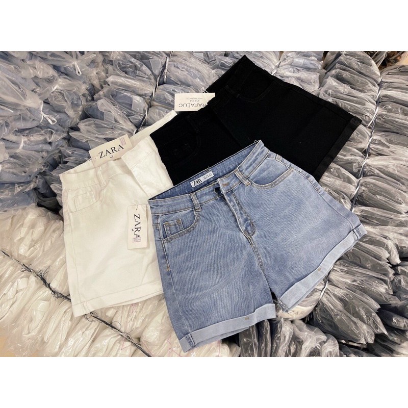 Quần sóc một khuy gấp gấu lưng cao cá tính chất jean co giãn đẹp-Minxy shop | BigBuy360 - bigbuy360.vn