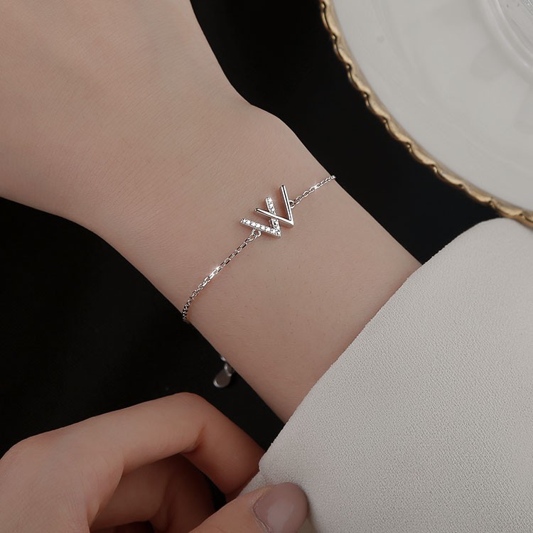 Vòng Đeo Tay Đính Đá Zircon Thời Trang Hàn Quốc Dành Cho Nữ