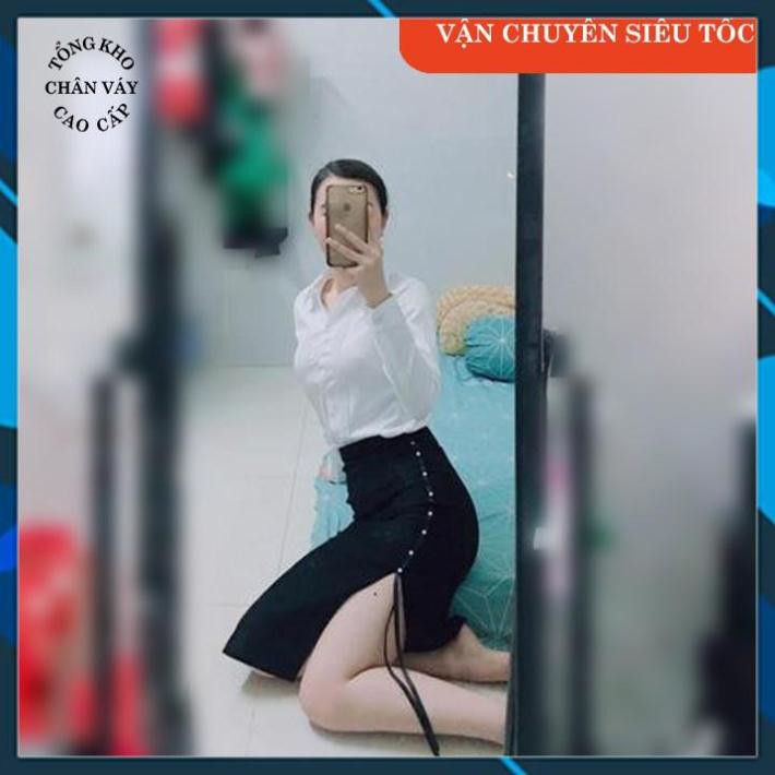 Ảnh Thật - Feedback Chân váy nữ dáng dài công sở cao cấp Tổng Kho CV14 đầm bút chì xẻ sườn ngọc | BigBuy360 - bigbuy360.vn