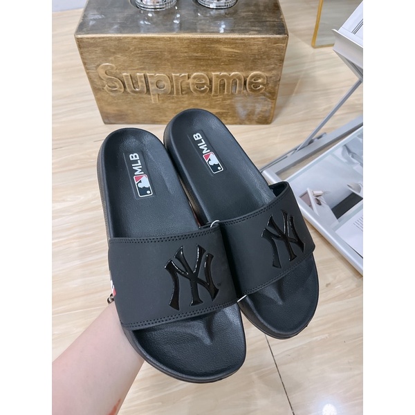 DÉP MLB NỘI ĐỊA CHÍNH HÃNG - DÉP QUAI NGANG KOREA UNISEX FULLBOX - HÀNG CÓ SẴN