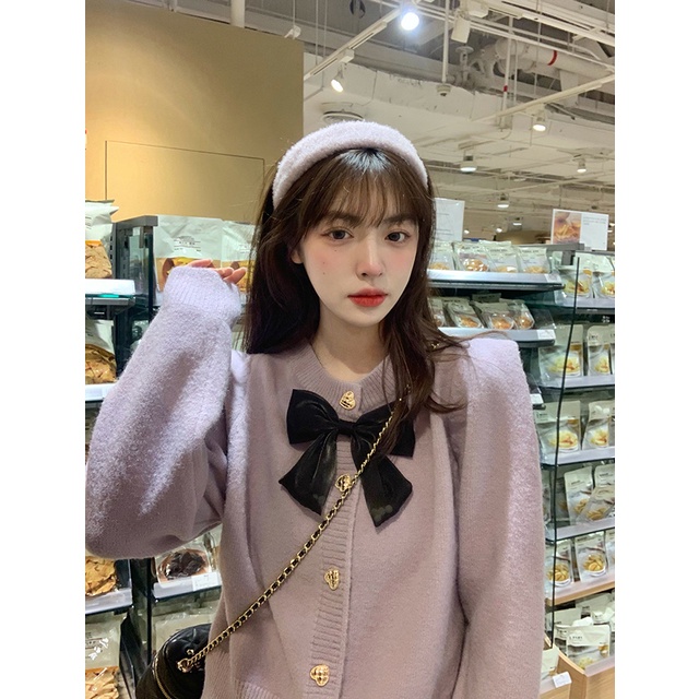 Áo khoác cardigan dệt kim Xiaozhainv phong cách Hàn Quốc xinh xắn thời trang cho nữ