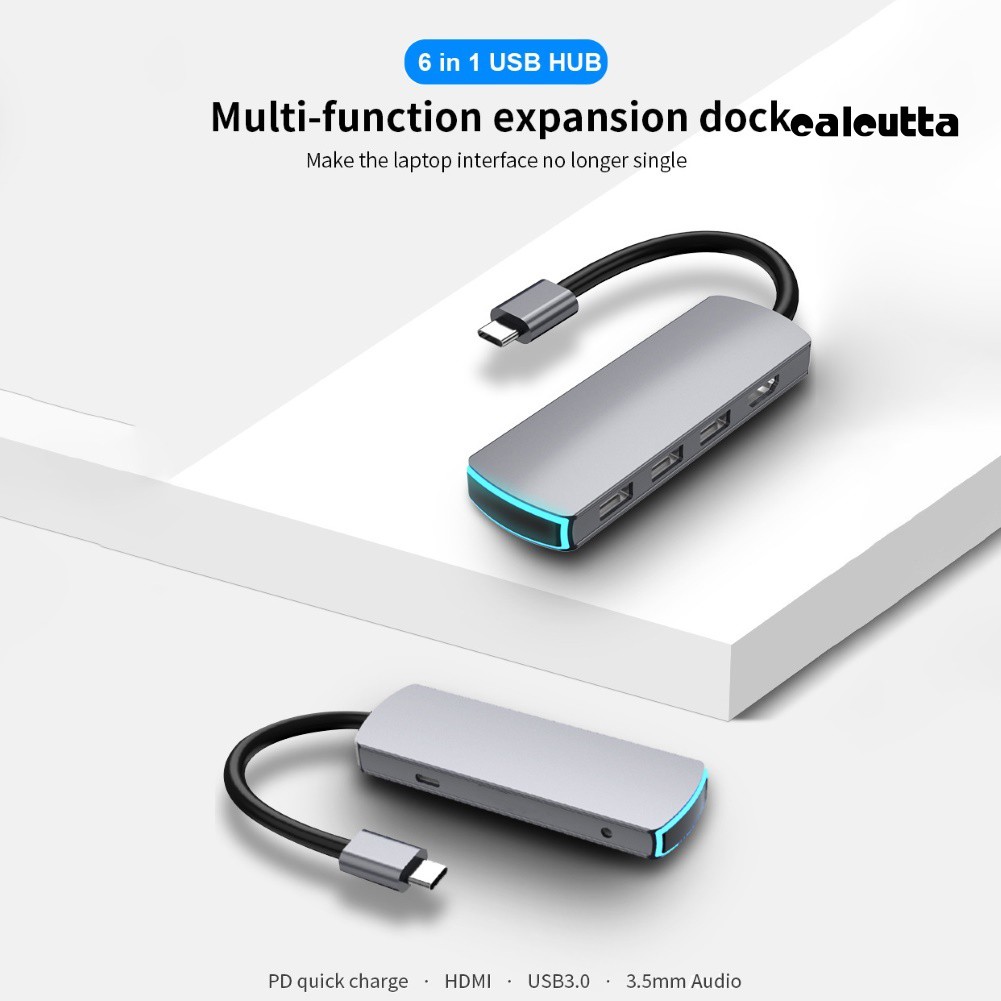 Bộ Chuyển Đổi Nhiều Cổng Type-C Sang 4k Hdmi Usb 3.0 Pd Cho Macbook Air