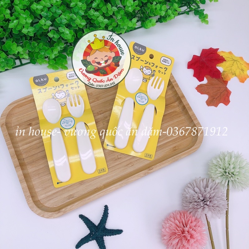 THÌA DĨA NHỰA NHẬT CHO BÉ ĂN DẶM