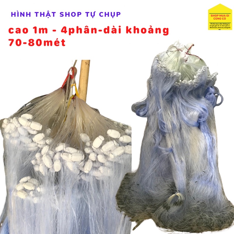 Lưới giăng đánh bắt cá 3 màn cao (1m)Thái Lan loại 1