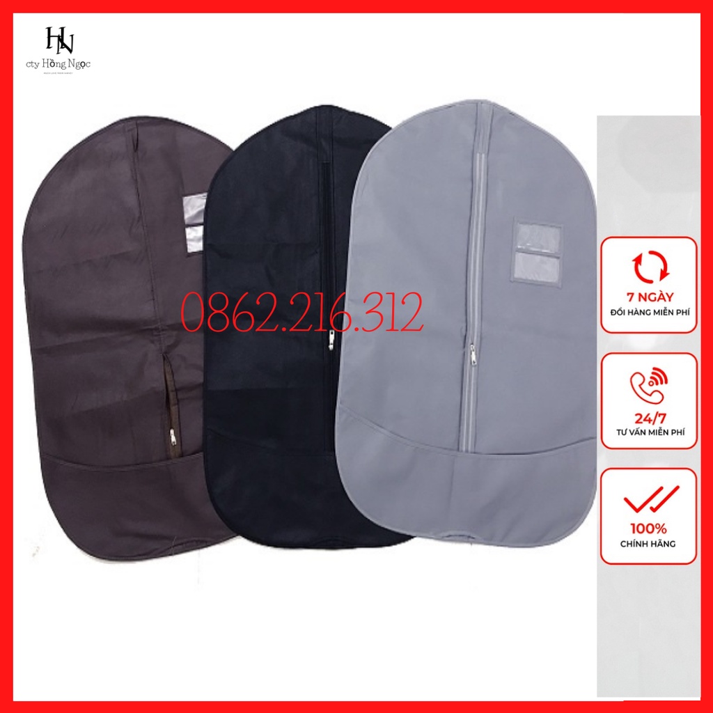 túi đựng bộ vest trống ẩm mốc.túi chùm bộ vest dày dặn có khóa kích cỡ 60 x 90cm