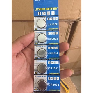 1 Vĩ 5 Viên Pin CR2032 Dung Lượng Cao Lắp Cho Đèn Đom Đóm Và Đồ Điện Tử