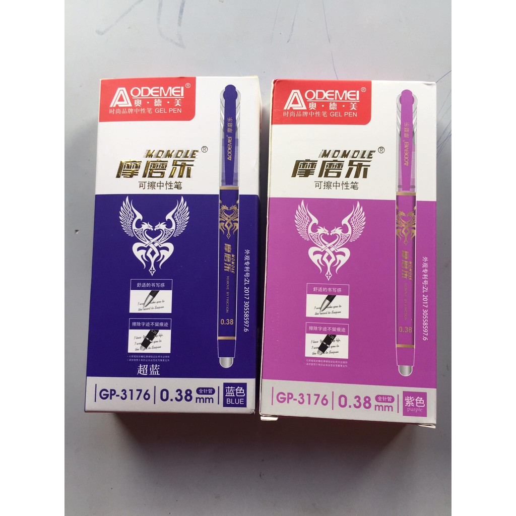 Bút màu odeme 1 hộp 3 màu tím xanh đỏ