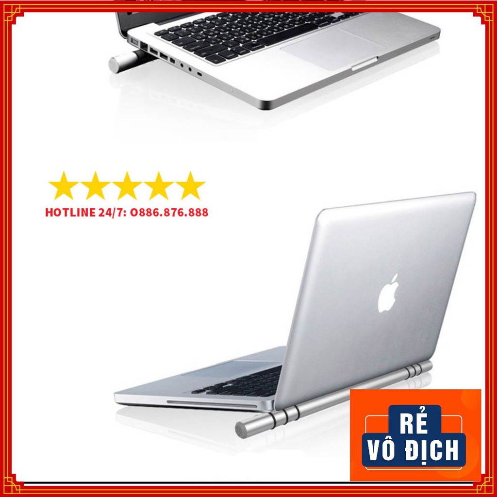 Giá Đỡ Laptop - Macbook Kiêm Kê Tản Nhiệt Nhôm L200, L210 Cao Cấp, Từ Hợp Kim Nhôm Chắc Chắn.