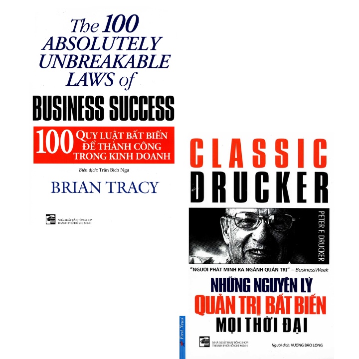 Sách - Combo 100 Quy Luật Bất Biến Để Thành Công Trong KD + Những Nguyên Lý Quản Trị Bất Biến Mọi Thời Đại (2 Cuốn)