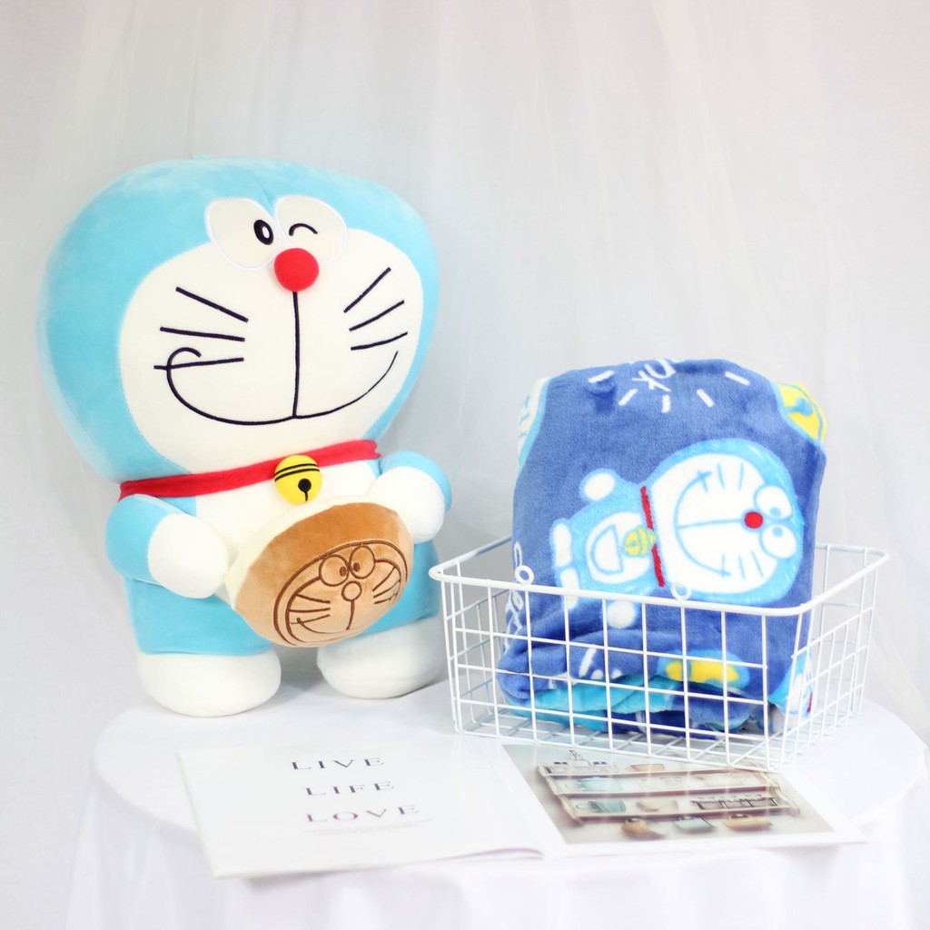 Gấu mền DORAEMON kèm mền 1m5