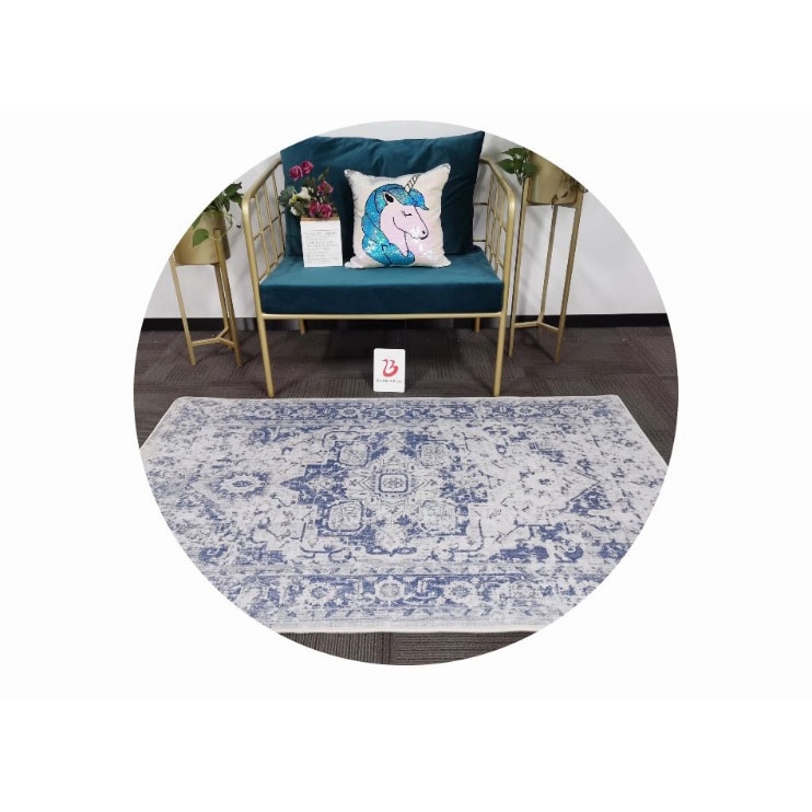 Thảm Nhung Lót Sàn Chống Trượt Kích Thước 40X60cm Phong Cách Ngẫu Nhiên