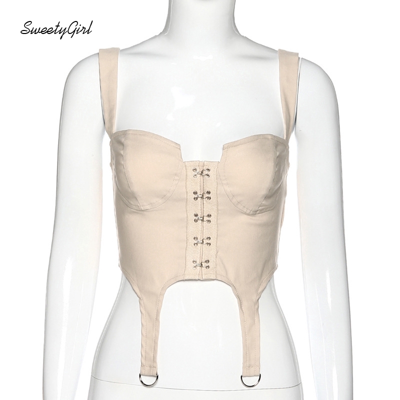 Áo croptop màu trơn thiết kế hở lưng gợi cảm