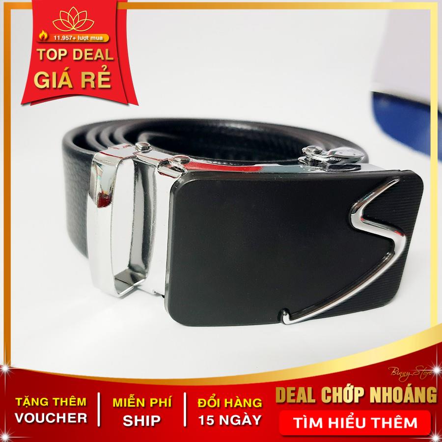 Thắt Lưng Da Nam Khóa Tự Động Cao Cấp Dây Nịt Nam Da Bò 100% Chính Hãng Biluxury Mạ Vàng Bạc Nam Tính SG