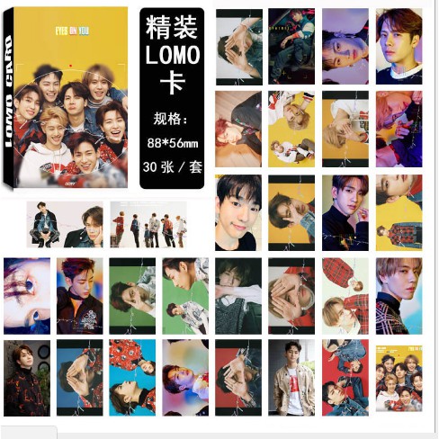 Lomo Got7 lomo thành viên bộ ảnh hộp 30 ảnh thẻ hình quà tặng xinh xắn, dễ thương