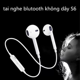 Tai nghe bluetooth không dây S6 thể thao sport không đây màu trắng đen nhét tai cao cấp s6 tai nghe siêu nhỏ đẹp