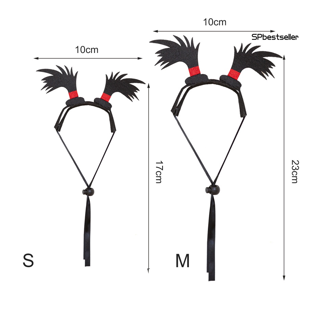 Băng đô hình bím tóc dễ thương sáng tạo thời trang cho thú cưng
