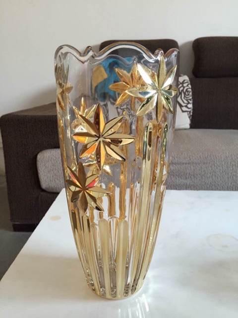 Lọ hoa thuỷ tinh hàng đẹp, cao 30cm