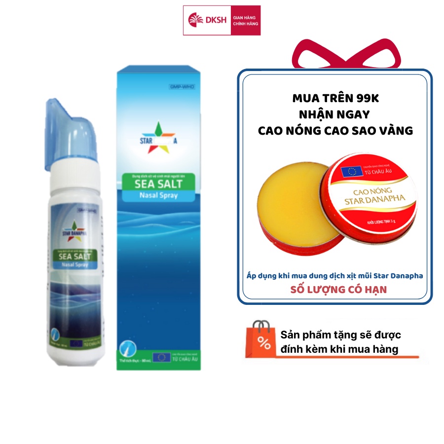 Dung dịch vệ sinh mũi người lớn sea salt STAR DANAPHA