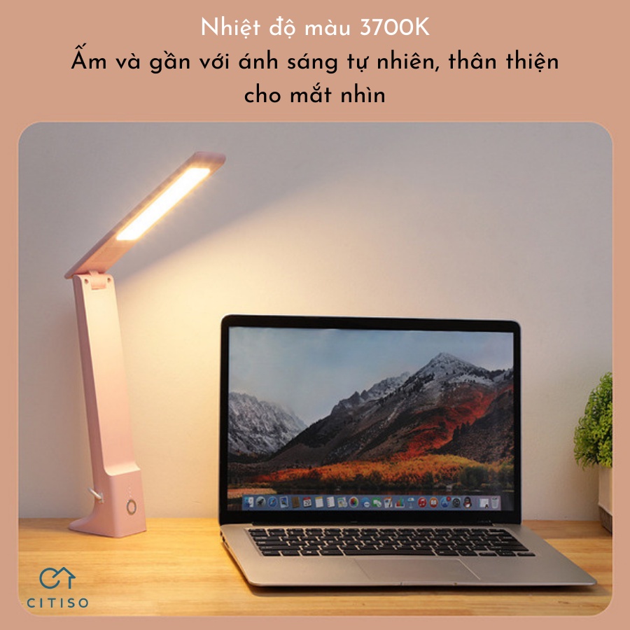 Đèn bàn học DESK LIGHT TD7777 chống cận bảo vệ mắt gấp gọn sạc USB tiện dụng