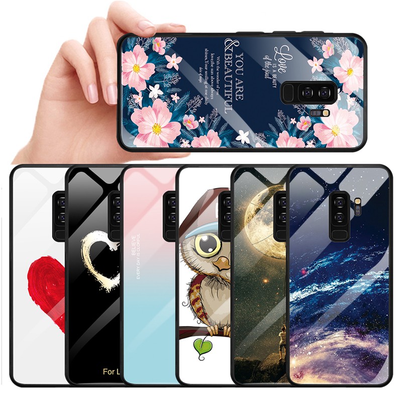 Ốp nhựa dẻo họa tiết xinh xắn dễ thương cho điện thoại Samsung Galaxy Note 8 S8 S9 Plus