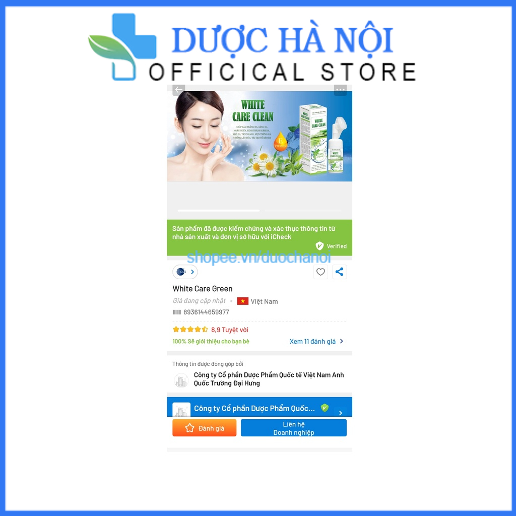 Sửa rửa mặt Xuyên Tâm Liên cần tây giúp làm sạch da , sáng da , tẩy tế bào chết trên da – Hộp 150ml