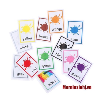 Set 12 Thẻ Học Chữ Cái Tiếng Anh Nhiều Màu Sắc Cho Bé