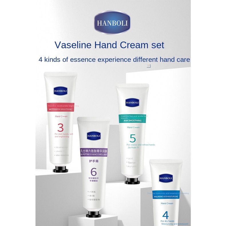 Vaseline set 4 Kem Dưỡng Ẩm Da Tay Vào Thu Đông