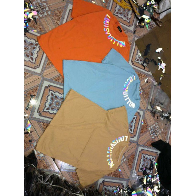 Áo phông lovuis vòng cổ phản quang💘Chất cotton mềm mịn💘Form thụng tay lỡ💘kiểu dáng unisex | BigBuy360 - bigbuy360.vn