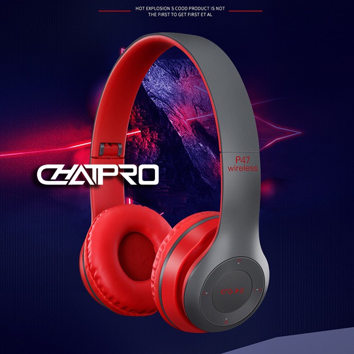 Tai nghe không dây bluetooth chụp tai P47 | BigBuy360 - bigbuy360.vn