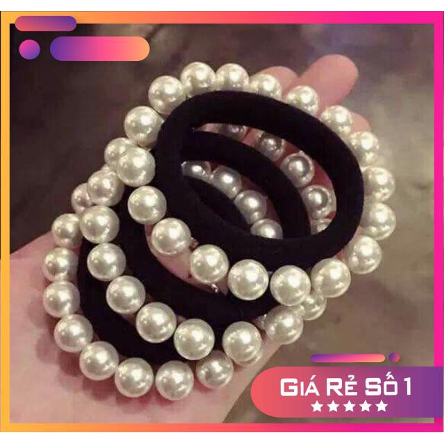 [ SIÊU KHUYẾN MẠI ] Combo 2 dây chun tóc hạt cờm sang chảnh.