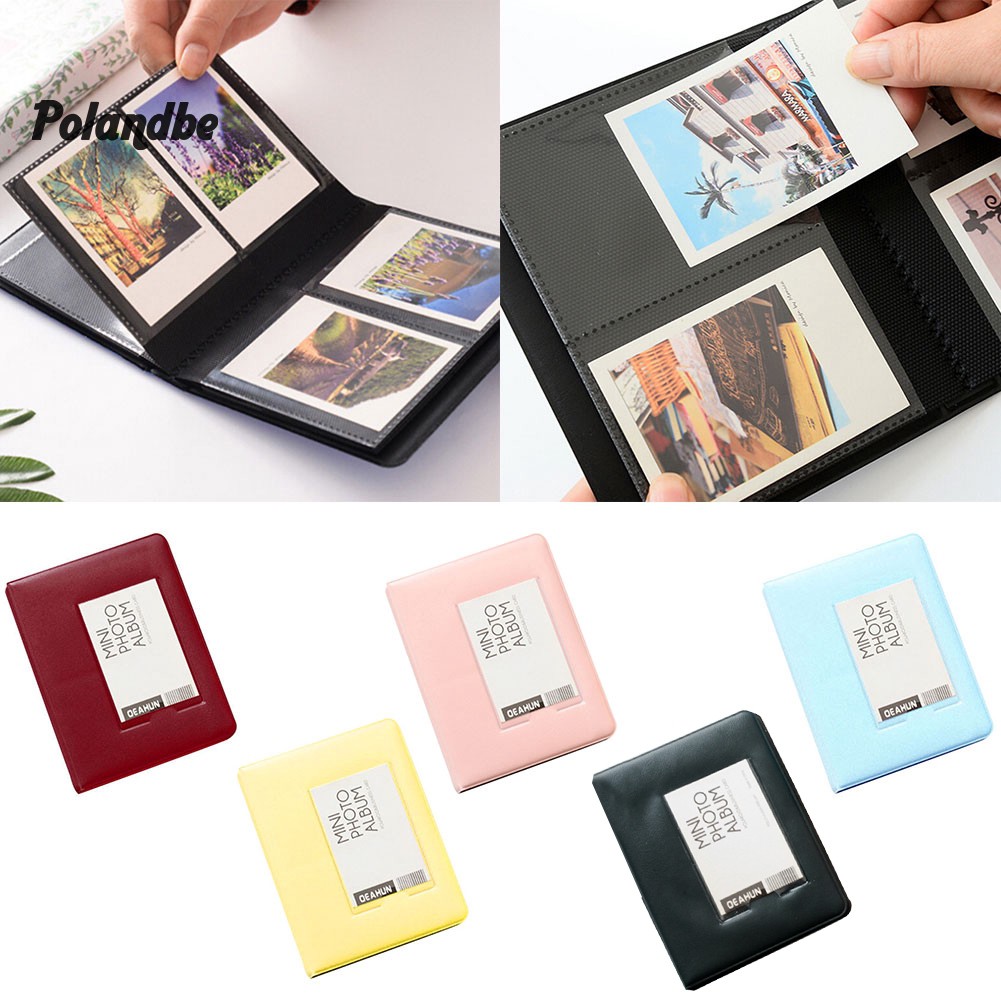 ●PO 64/32 Pockets Photo Album Picture Storage Case for Polaroid Fujifilm Instax Mini