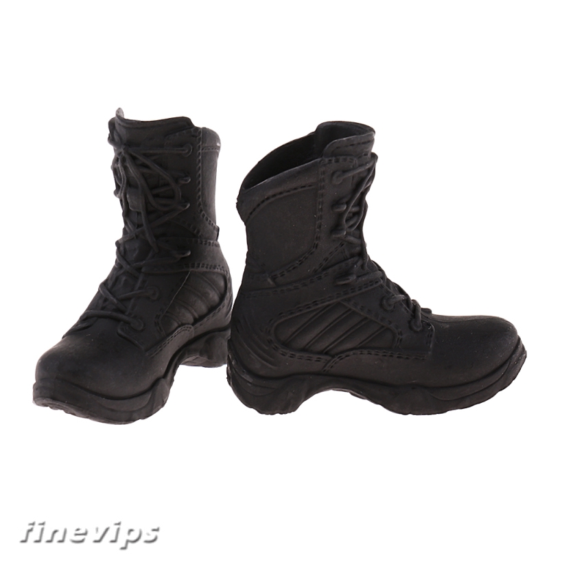 [FINEVIPS] 1/6 Scale Military Shoes Combat Boots Tactical Boots for 12" Phicen Figures