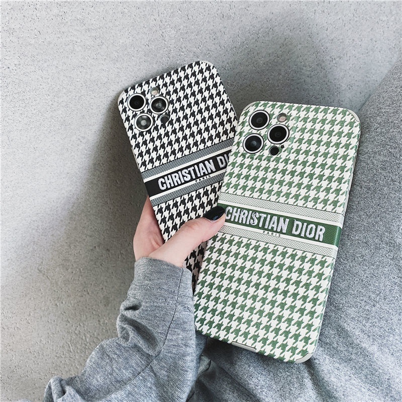 Sẵn sàng! Dior! Ốp Điện Thoại TPU Mềm Thêu Hình Dễ Thương Cho iPhone 12/12Pro 12 11 Pro Max iPhone 7/8 Pro X XR XS