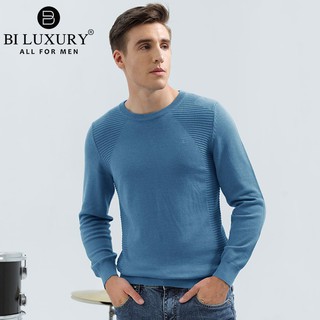 Áo len nam Biluxury ALRT012XDM dài tay lịch lãm chất liệu cotton mềm mịn